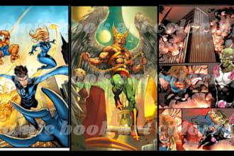 do anime manga comic book page illustration,mangaka anime art,webtoon webcomic