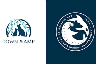 design cute animal, animal hospital, pet care services logo and any graph