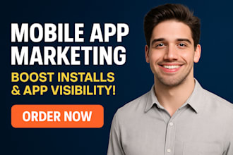 promote your ios and android app with aso, social ads, influencer marketing