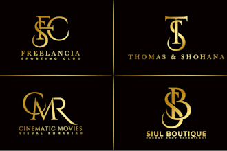 create luxury monogram and elegant lettermark logo