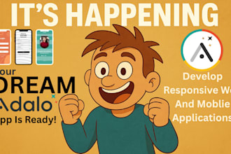 adalo mobile web developer for your custom made app