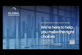 editable business landing page
