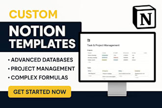 design customized notion template for life and business organization