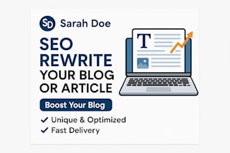 rewrite your blog or article with SEO optimisation
