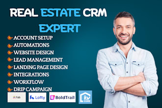 setup lofty crm, kvcore, boldtrail, follow up boss for smooth automation