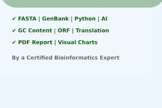 analyze dna or protein sequences using bioinformatics and python tools