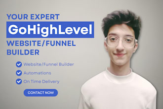build a gohighlevel website, ghl website for you