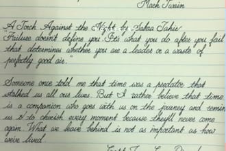handwrite documents notes letters study notes and card