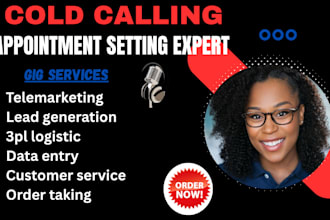 do certified b2b appointment setter cold calling  telemarketing lead generation