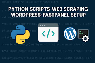 create python scripts scrape data debian wordpress