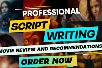write movie review and recommendation script for youtube