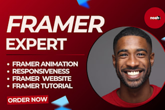 design a premium, interactive framer website that stands out
