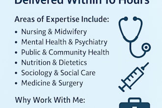 write content in public health, nursing, psychology, healthcare