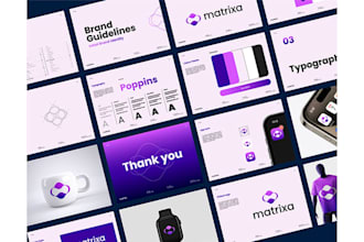 design a unique, minimalist and professional visual identity for your brand