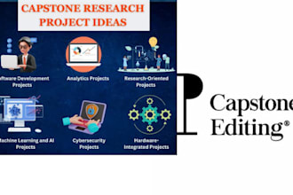 proofread and format documents, capstone research, convert references