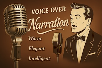 be your warm, intelligent narrator for videos, documentaries, and more
