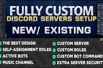 create, design and build custom discord server