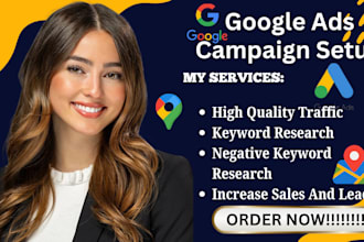 setup optimize and manage google ads PPC campaigns including search