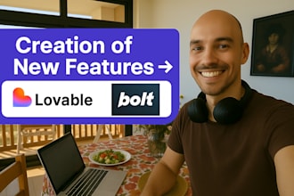 add functionality to your webpage lovable bolt new developer