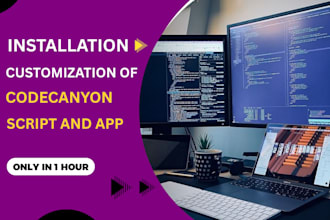 do customization of active ecommerce, 6ammart, and install any codecanyon script