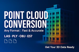 convert point cloud rcs, rcp, ascii, las, e57, pts, txt ecc