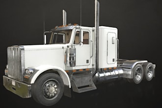 do realistic 3d car rendering, 3d truck model, car render, car model, rc truck