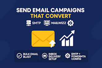 send email campaigns with SMTP, mailwizz, and powermta for high inbox delivery