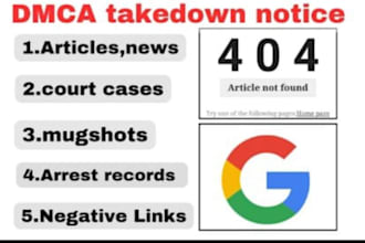 permanently remove mugshots case news article takedown harassing on google links