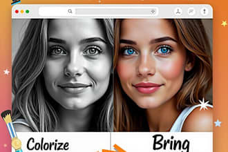 professionally colorize your black and white photos