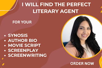 find top active literary agent for your movie script, screenplay, screenwriting