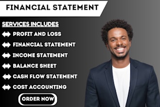 do financial statement, income statement , balance sheet, profit loss, cash flow