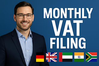 expertly handle your monthly vat filing and compliance