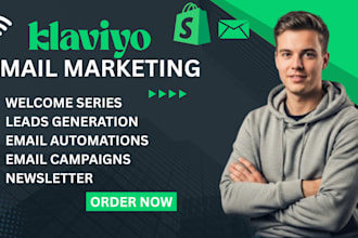 email marketing automations integrate shopify klaviyo flows email campaign