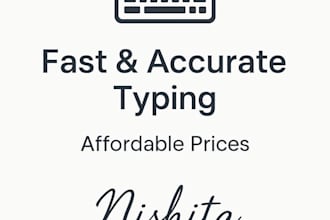 do fast and accurate typing jobs