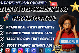 send targeted discord mass dms to grow your server or promote your offer