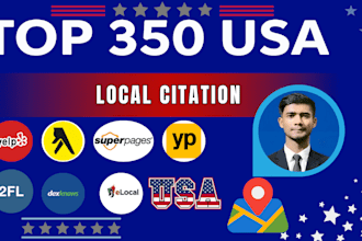 build 350 USA local citations to boost your local SEO