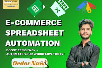 automate ecommerce spreadsheet with vba, app script, macros and formulas