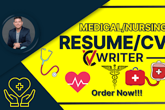 write and edit a professional nursing, medical, or healthcare resume