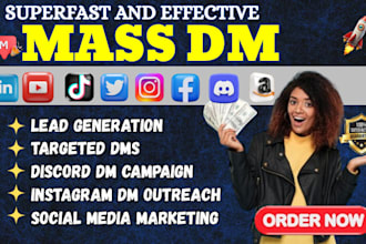 skyrocket your sales with targeted, powerful mass dm campaigns that convert