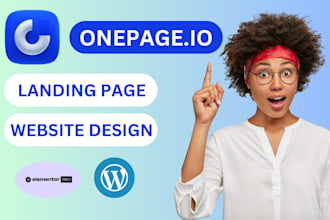 create onepage io, onepage landing page, duda landing page, elementor website