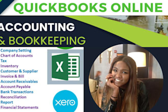 do clean up and bookkeeping in quickbooks online, xero and wave, taxes, qbo