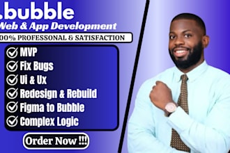 design bubble website saas bubble mvp as bubble developer