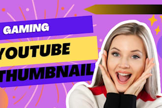 design amazing viral gaming youtube thumbnail