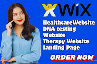 design healthcare staffing agency website, dna testing website, therapy website