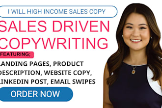 do high income copywriting startup businesses affiliate marketer sales copy