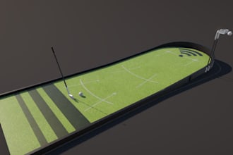 design 3d golf course, mini golf, putting green, landscape park, golf interior