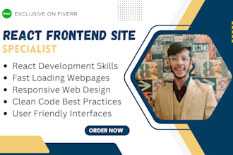 design react frontend membership responsive web page