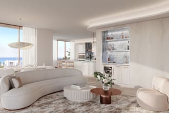 optimize living room, bedroom render, cgi interior design, furniture decoration