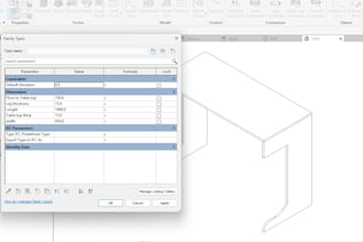 create custom revit parametric furniture families for architecture and interiors