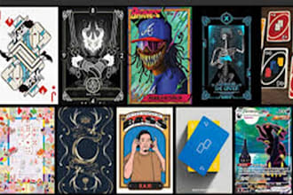 custom card templates for trading card games, board games, and more